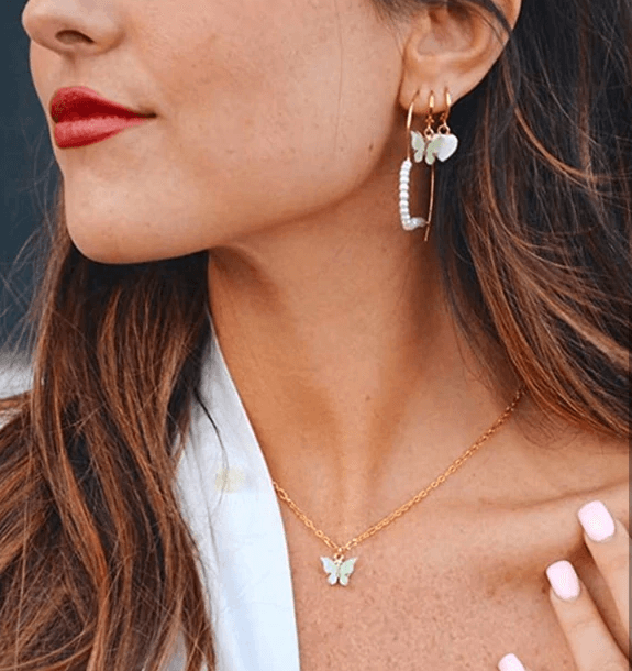 Butterfly Gold Necklace