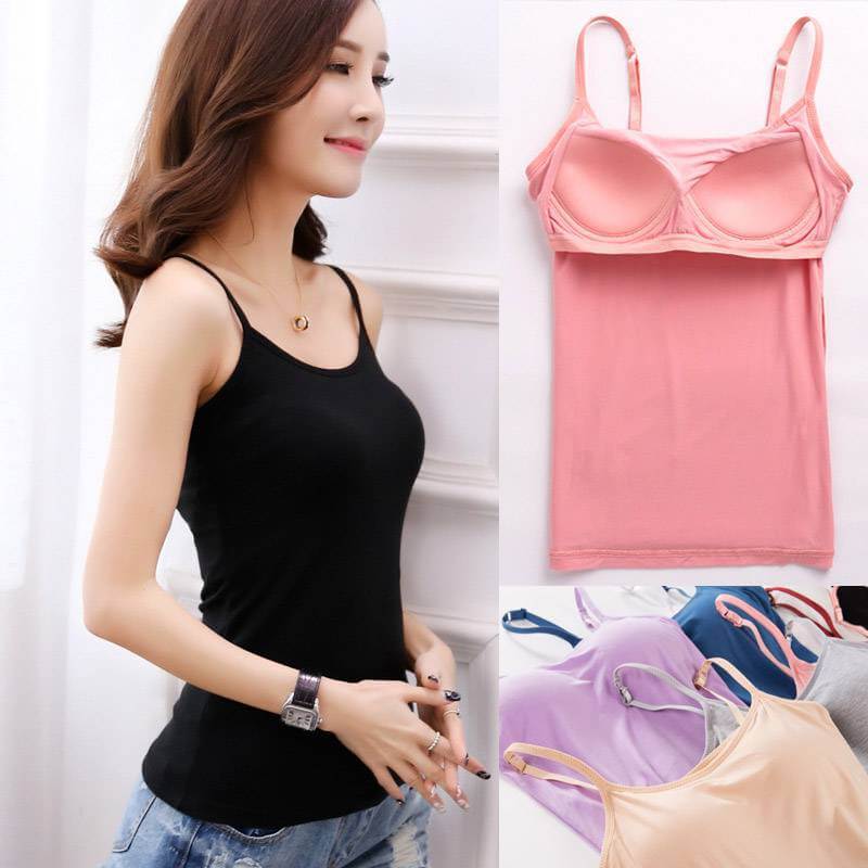 Women's Lined Cami Tank Tops