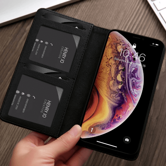 Magnetic Flip Leather Phone Protector