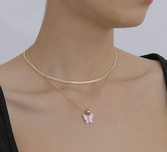 Butterfly Gold Necklace