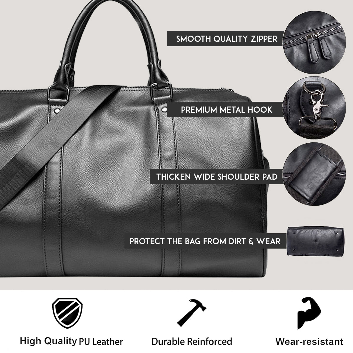 Leather Men's Duffel Bag