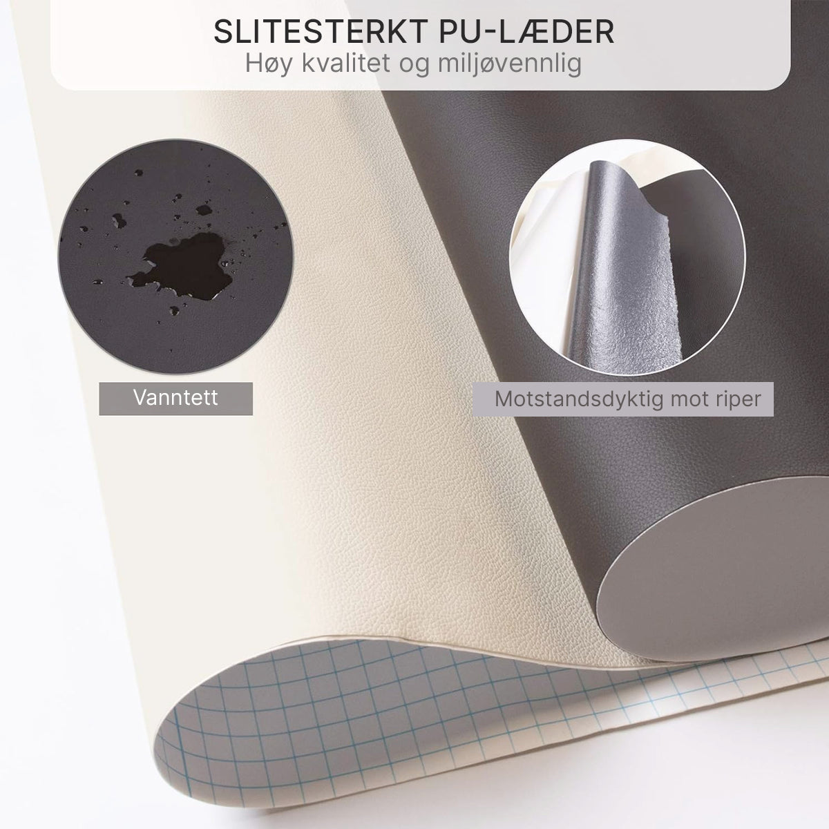Selvklebende PU-skinnlapp
