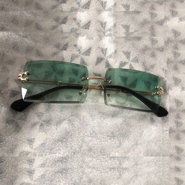 Urban Rimless Rectangular Sunglasses