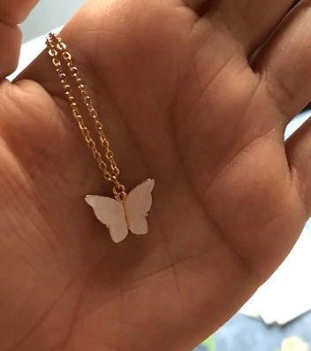 Butterfly Gold Necklace