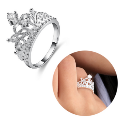 Crystal Crown Rings