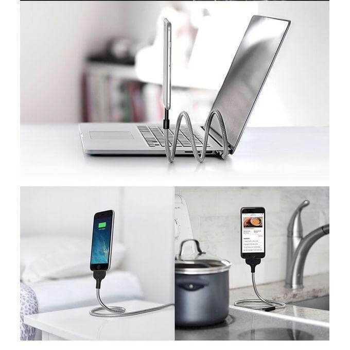 Versatile phone stand charging cable
