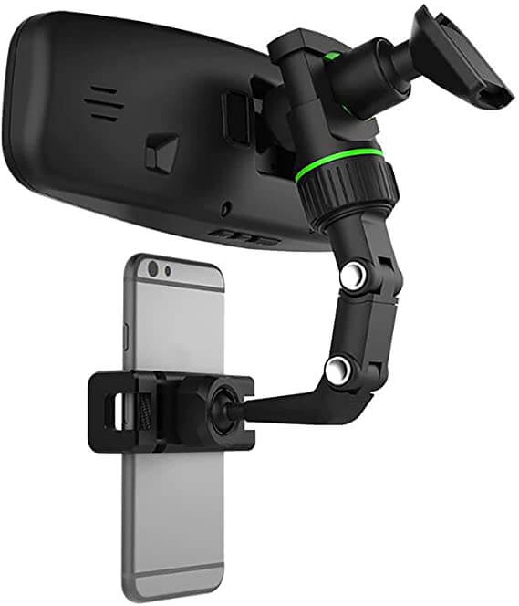 Telefonholder for bakspeil