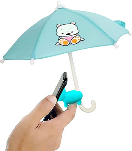 Mini umbrella mobile phone stand