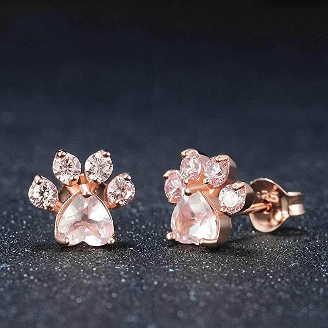 Cat Paw Stud Earrings