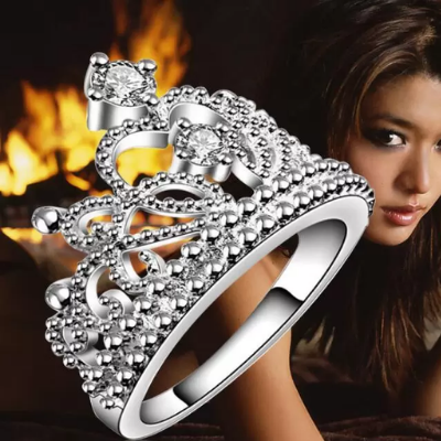 Crystal Crown Rings
