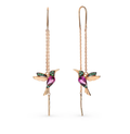 Elegant Hummingbird Rhinestone Earrings