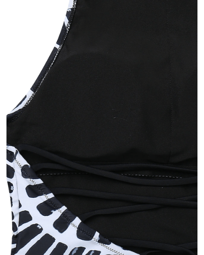 Black and White Swimsuit