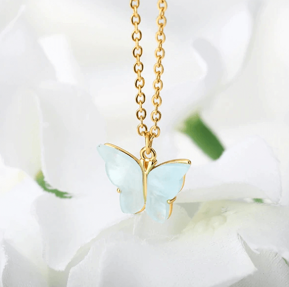Butterfly Gold Necklace