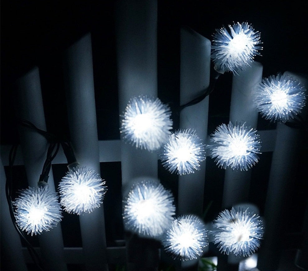LED Sunflower Bulb String Lights