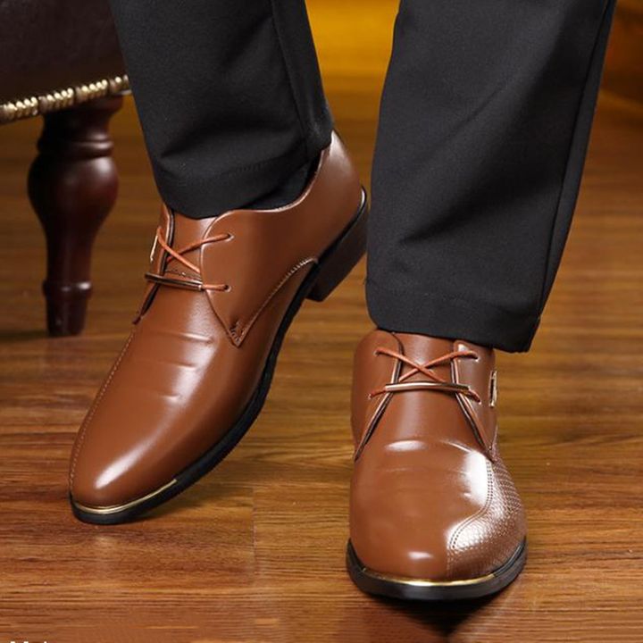 Classic leather men's shoes
