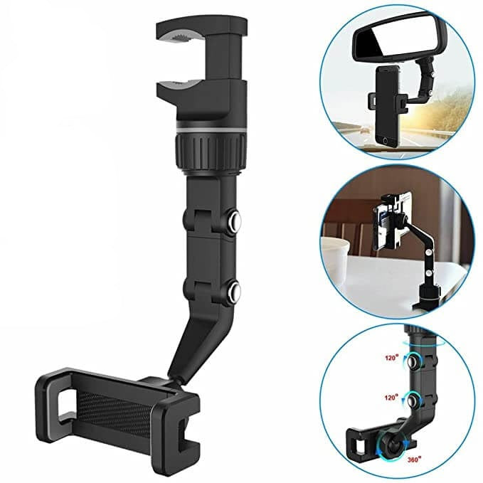 Telefonholder for bakspeil