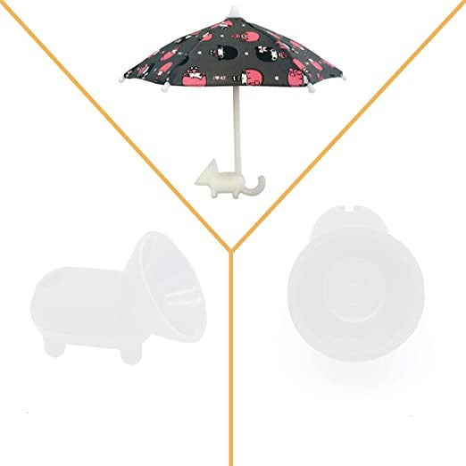 Mini umbrella mobile phone stand