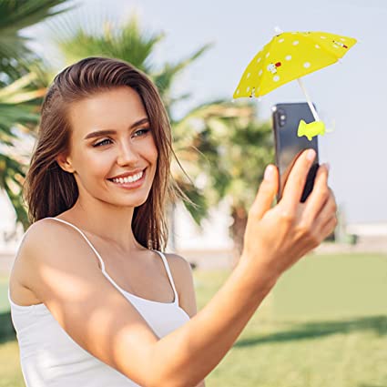 Mini umbrella mobile phone stand
