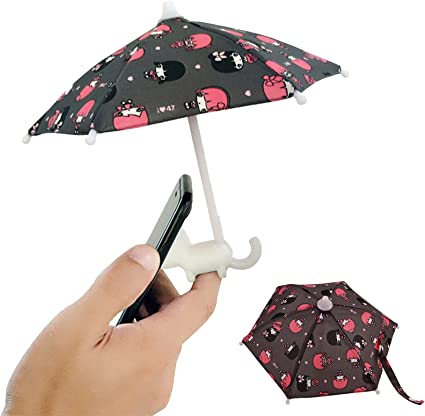 Mini umbrella mobile phone stand