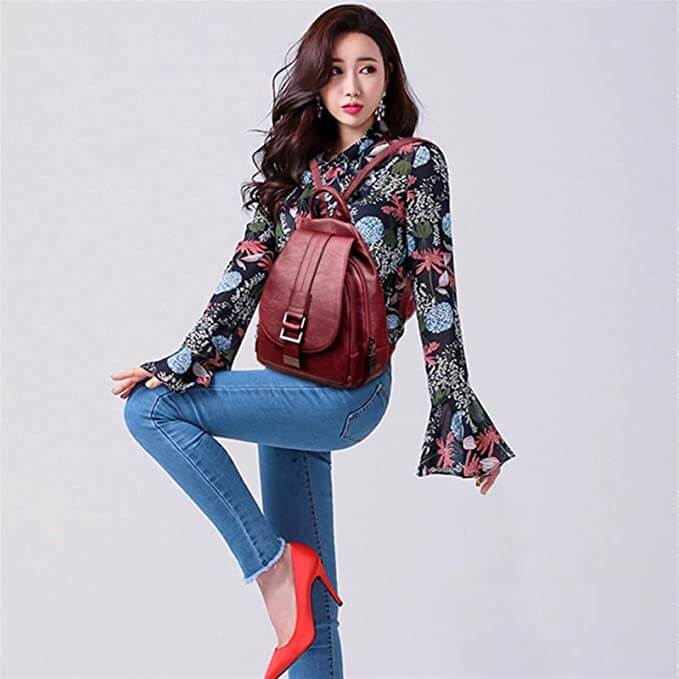 Women's Leather Backpack
