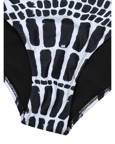 Black and White Swimsuit