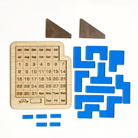 Daily Calendar Wooden Puzzle