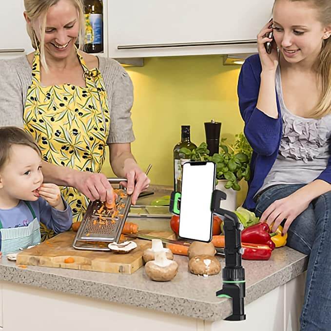 Telefonholder for bakspeil
