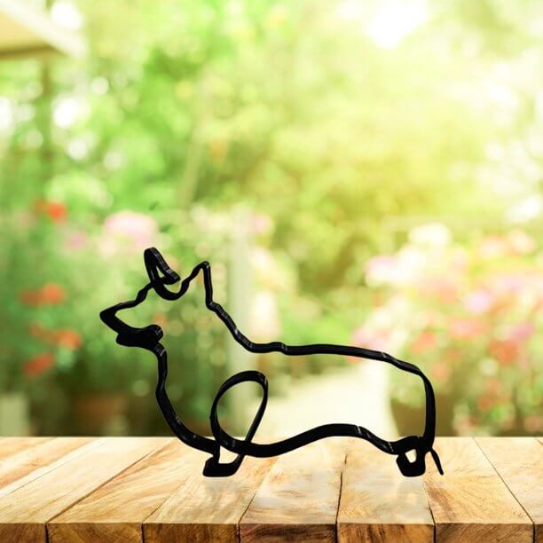 Minimalist Dog Art Sculpture