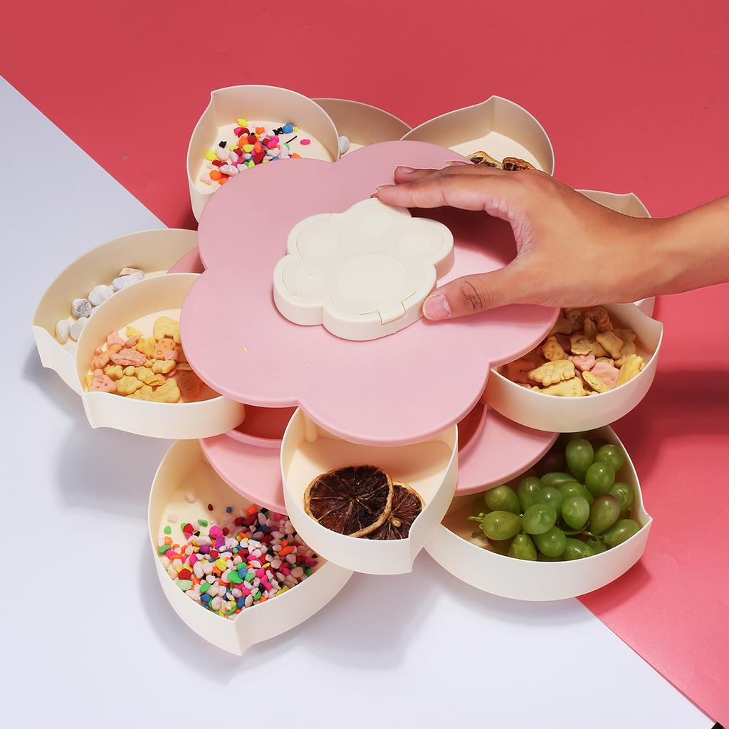 Roterende snacksfat