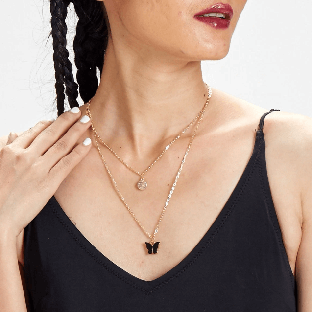 Butterfly Gold Necklace