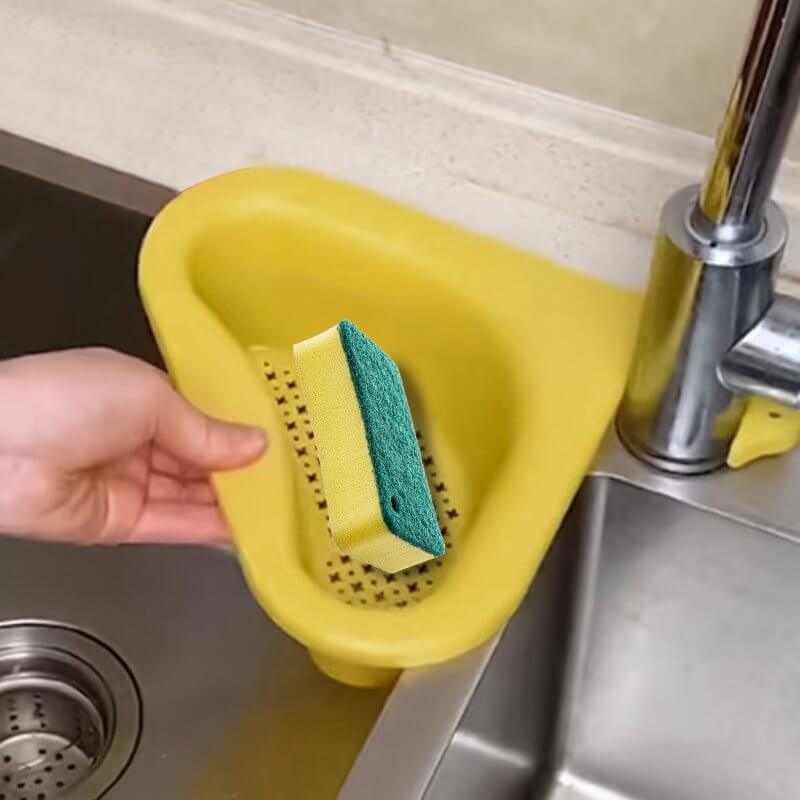 Hanging sink strainer
