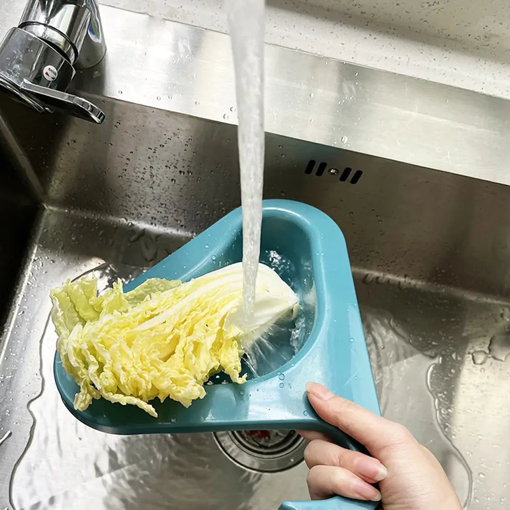 Hanging sink strainer