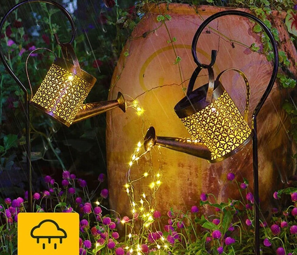 Solar Watering Can Lantern