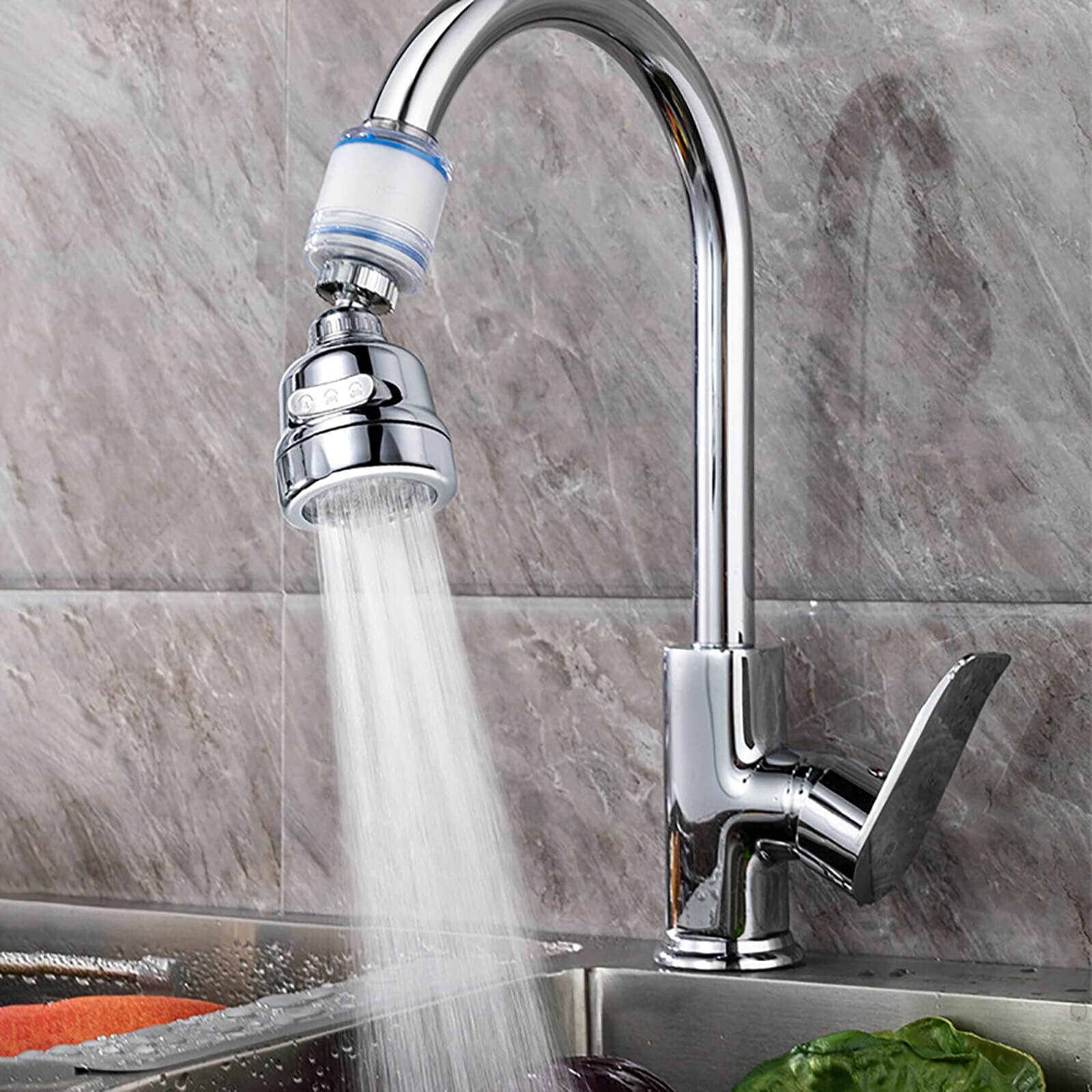 Swivel kitchen faucet