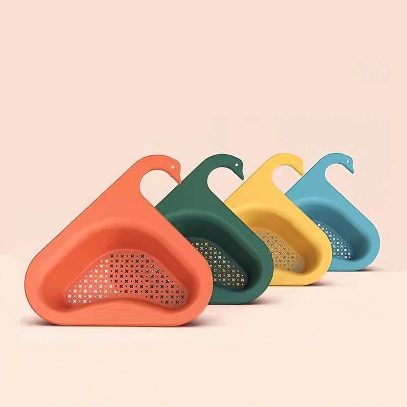 Hanging sink strainer