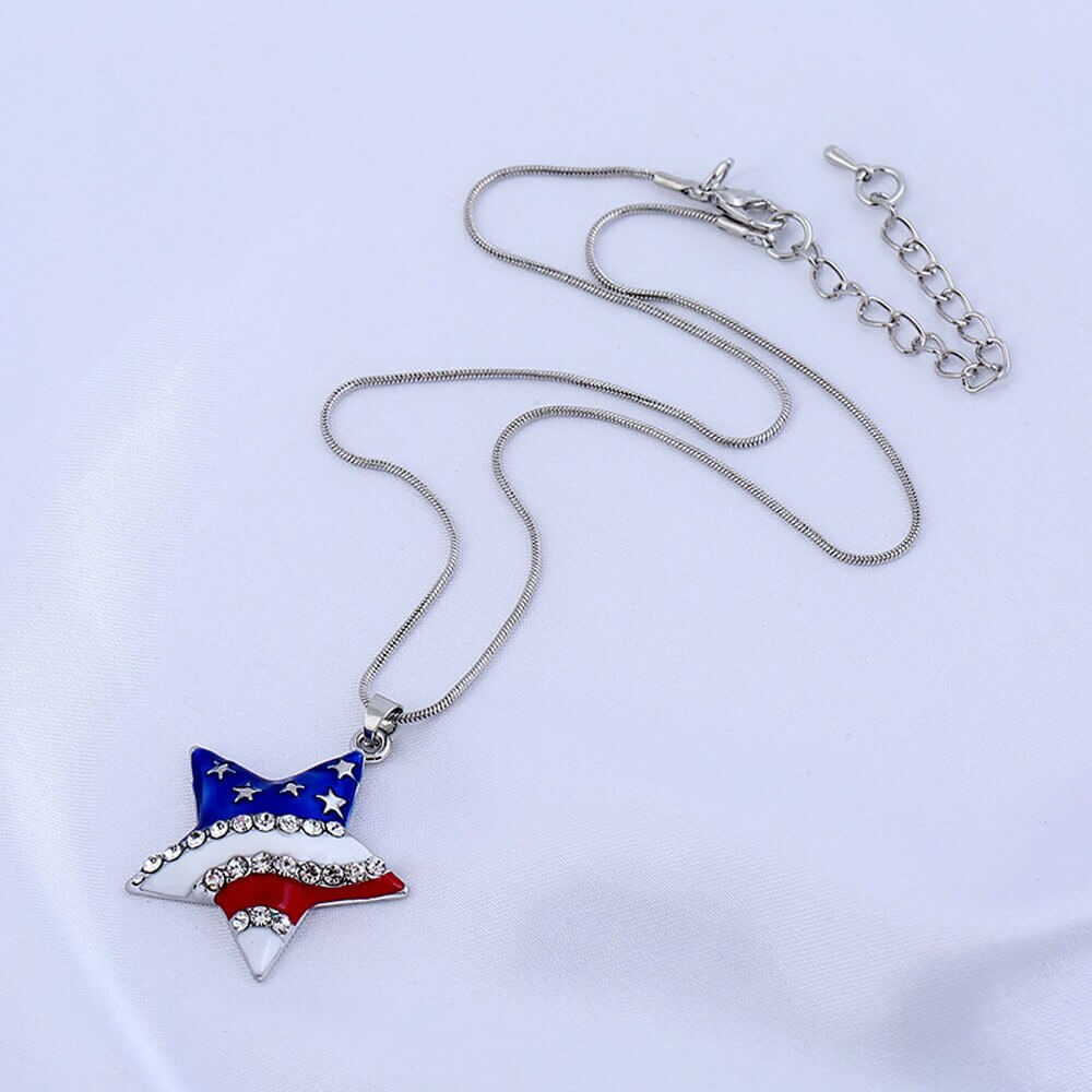 American flag necklace