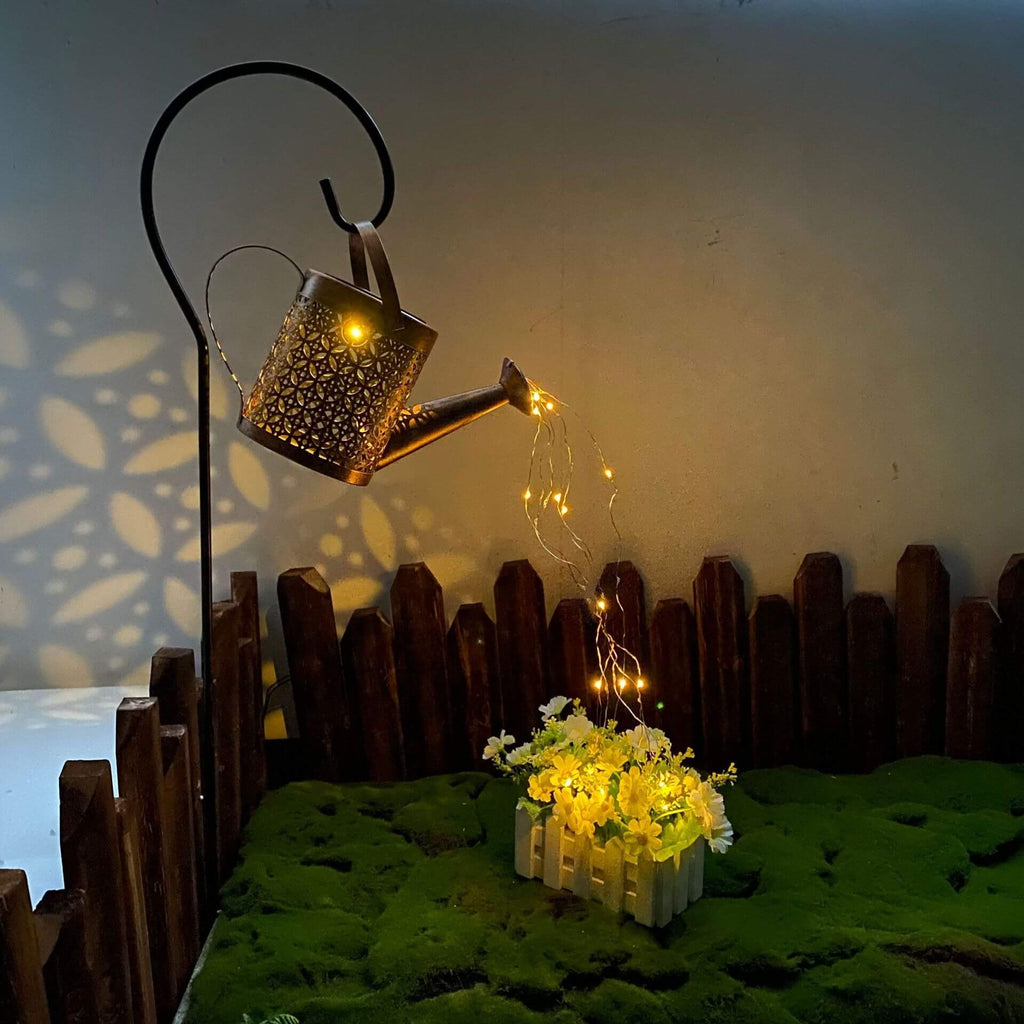 Solar Watering Can Lantern
