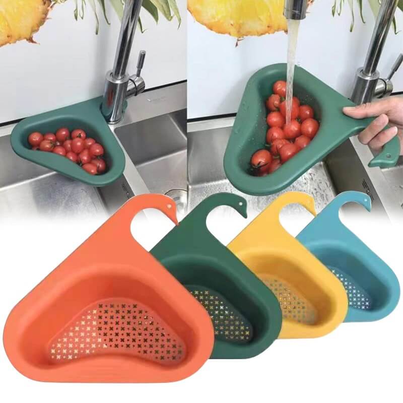 Hanging sink strainer