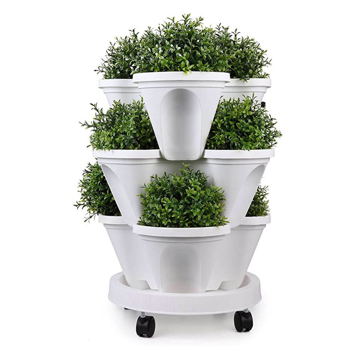 Strawberry stackable plant pots