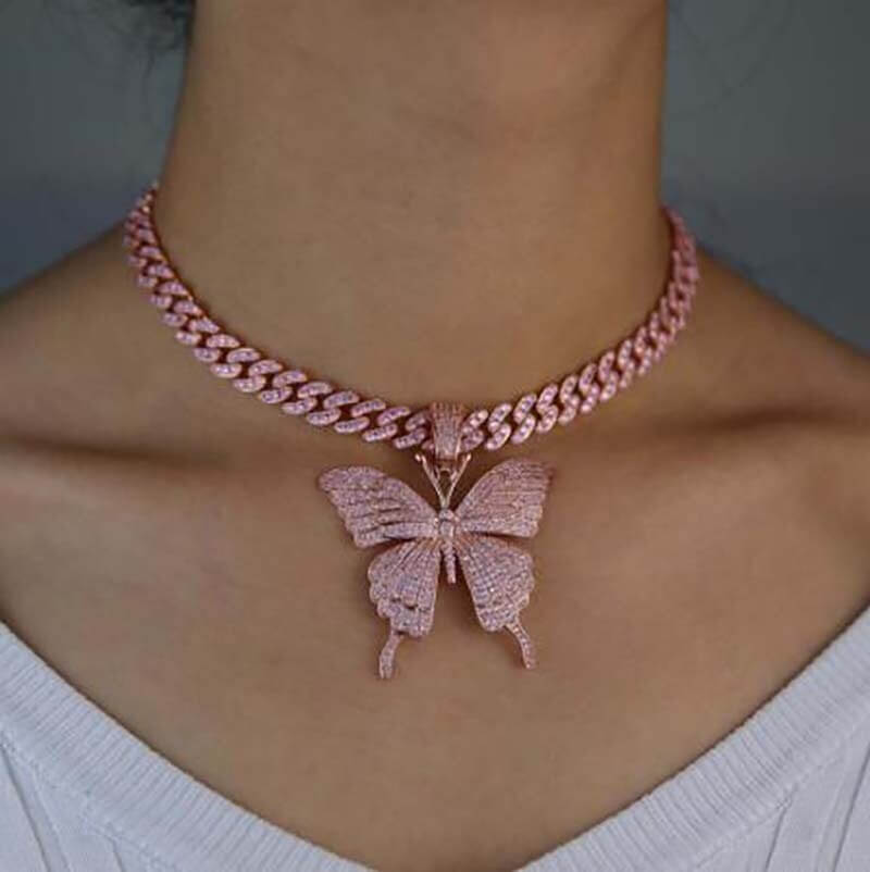 Sommerfugl Halskjede Choker