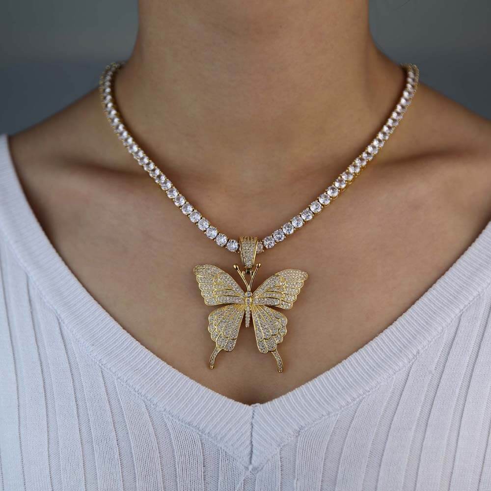 Butterfly Necklace Choker