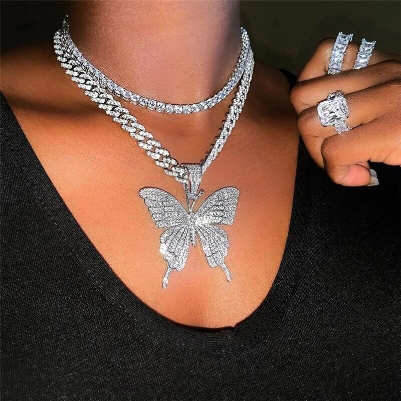 Sommerfugl Halskjede Choker