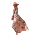 Blomstret off-shoulder omslagskjole i maxi-lengde