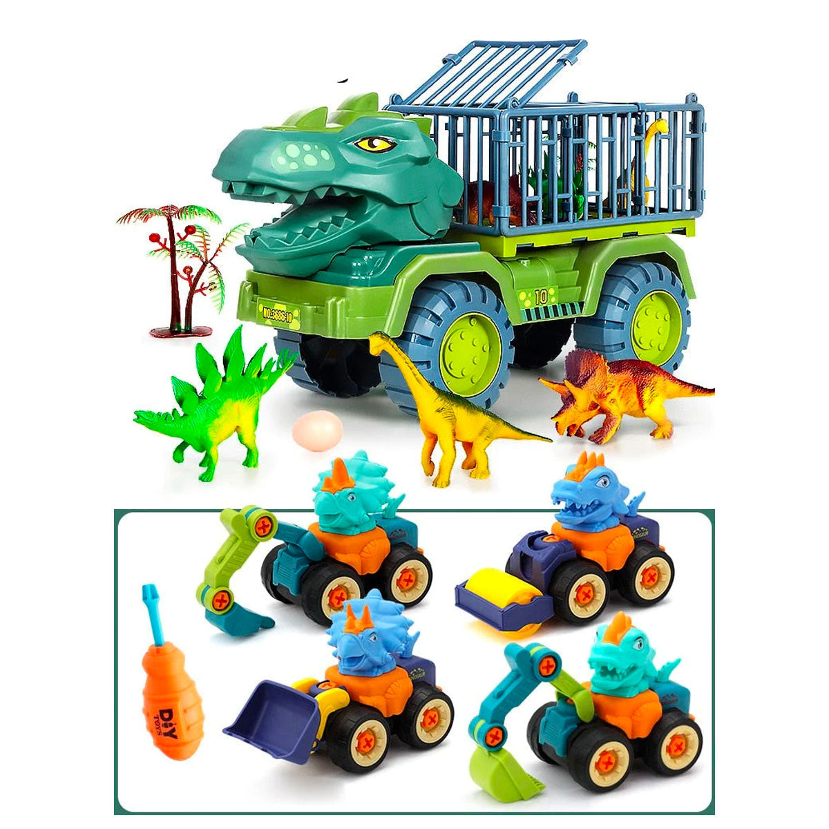 Dinosaur truck toy