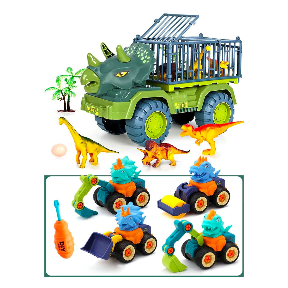 Dinosaur truck toy
