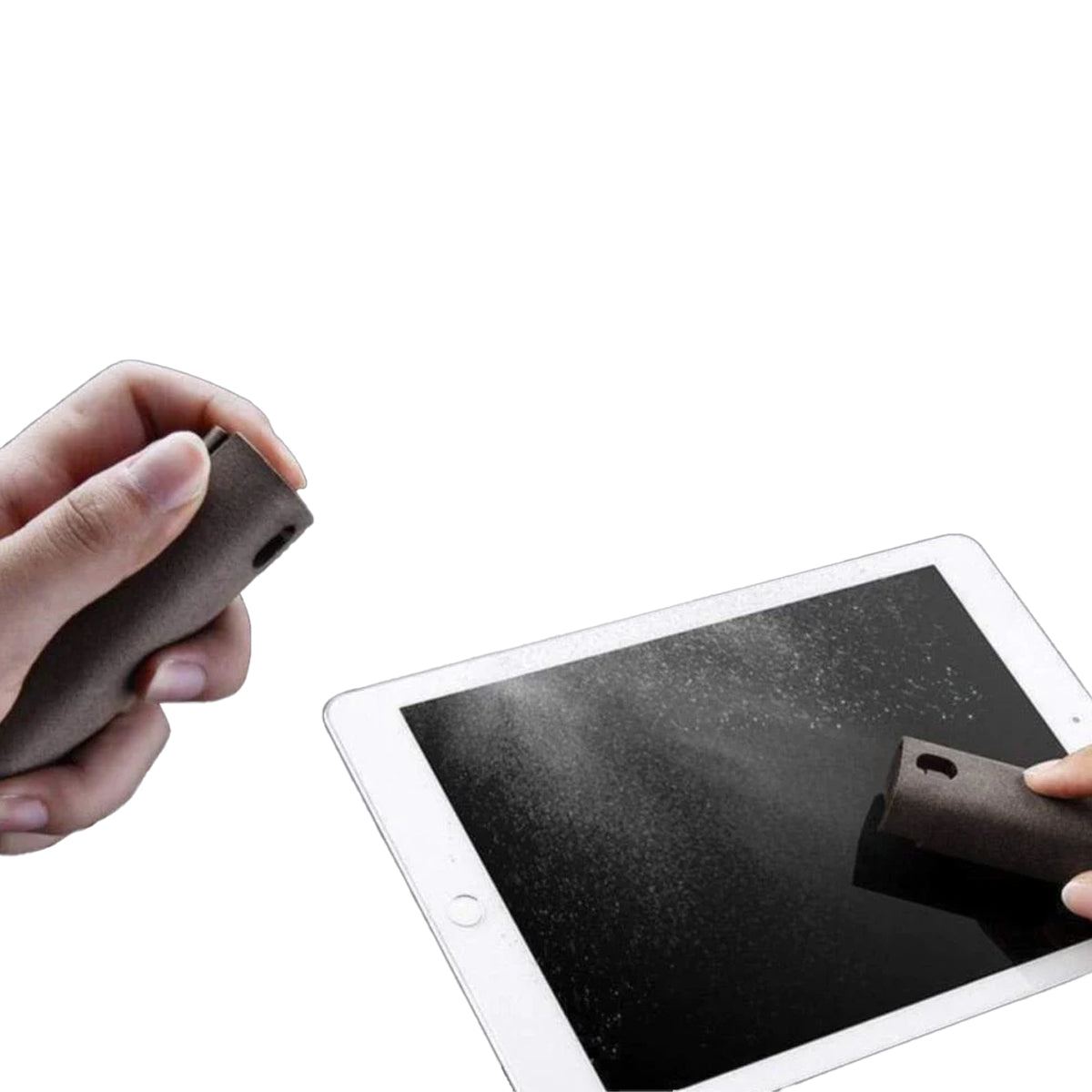 Portable fingerprint resistant screen cleaner