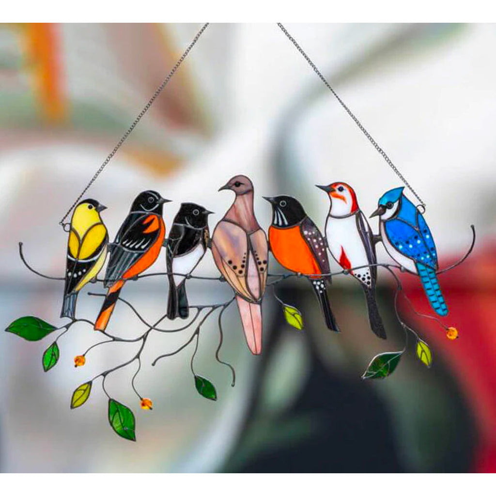 Stained Glass Bird Suncatcher