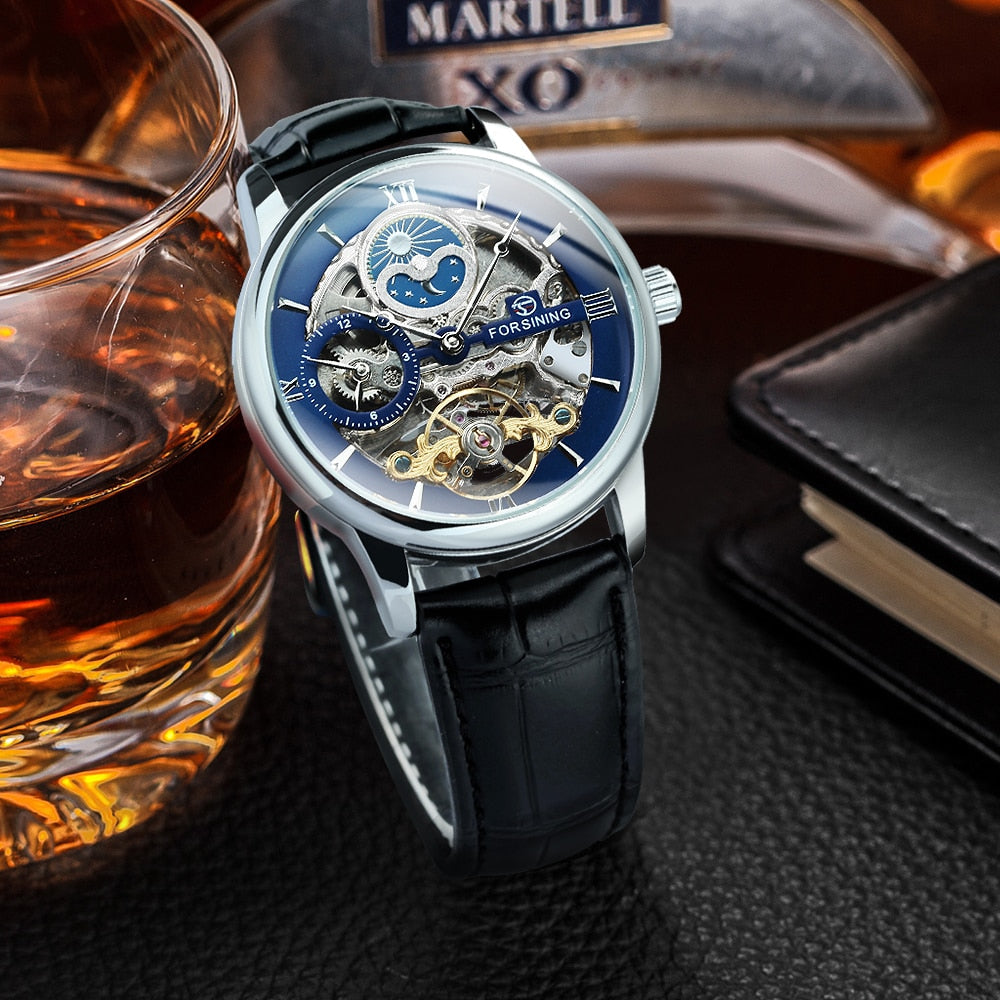 Forsining Men's Skeleton Watch