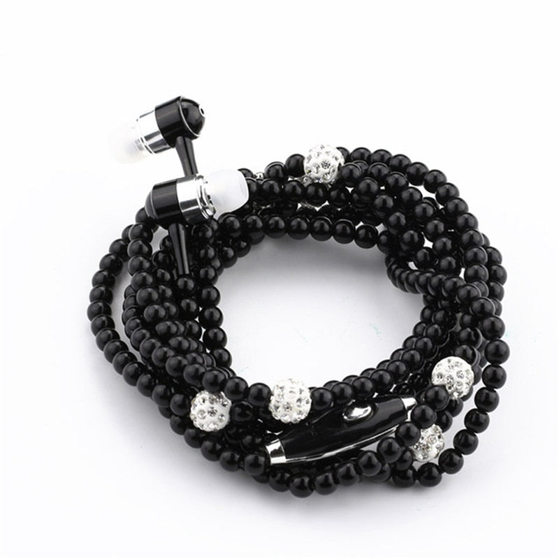 Pearl Necklace Earphone