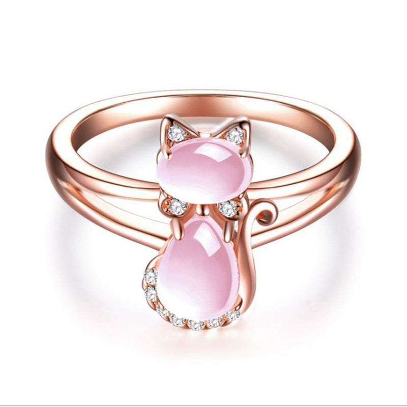Opal Cat Ring